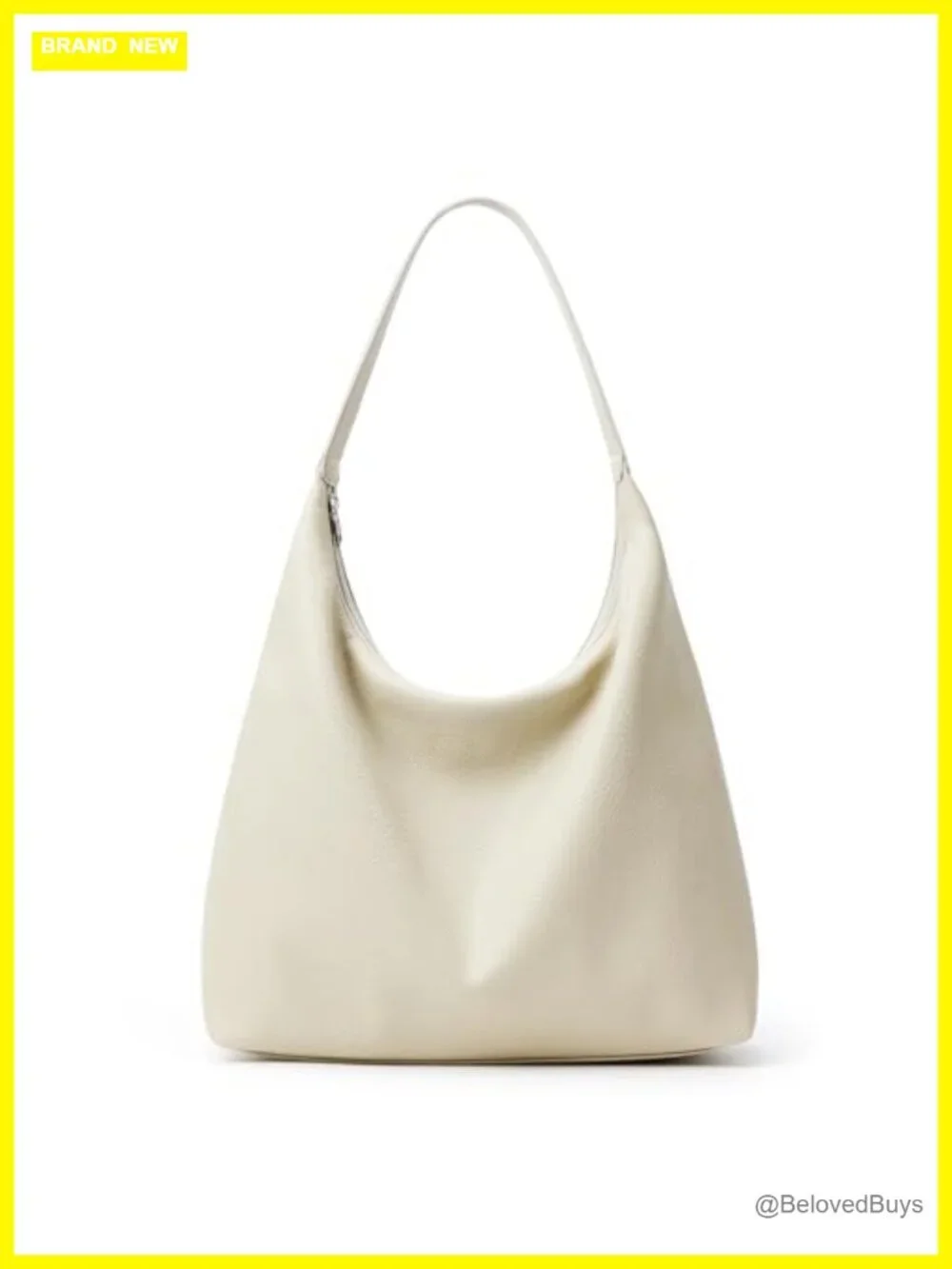 Vegan Leather Hobo Tote Bag with Zipper Closure Shoulder Bag